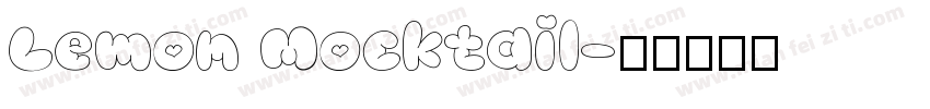 Lemon Mocktail字体转换
